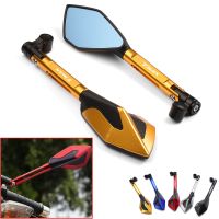 [HOT IUXKLKXLWSGH 551] Tmax รถจักรยานยนต์ Handlebar End กระจก Anti Glare Bluish Hawk Eye กระจกมองหลังสำหรับ YAMAHA TMAX 500 530 560 XP500 XP530 TMAX560