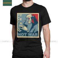 Mens Tshirts Iroh Make Tea Not War Avatar The Last Airbender Novelty Cotton Tee Shirt Aang T Shirts Gildan