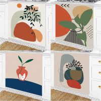 【YD】 Scenic Printed Cabinet Short Curtains Dustproof Half-curtain Storage Shoe Shelf Wardrobe Dust Cover Window Door Curtain