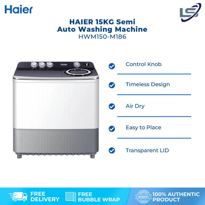 HAIER 15KG Semi Auto Washing Machine HWM150M186 Control Knob Air