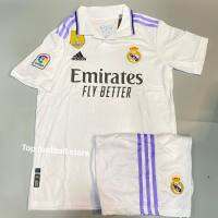 เสื้อกีฬา เสื้อบอล Real (สีขาว) ผู้ใหญ่ ได้ทั้งชุด แขนสั้น ปี2022-2023 ใหม่ล่าสุด (เสื้อบอลและกางเกงบอล)ใส่สบายราคาโปร ผลิตภัณฑ์ เป็นของใหม่ 100%