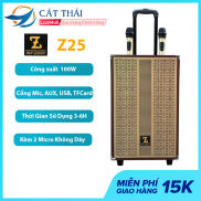 Loa Kéo PLT AUDIO Z25 Âm Thanh Sống Động Công Suất Lớn 100W Tặng Kèm 2 Mic