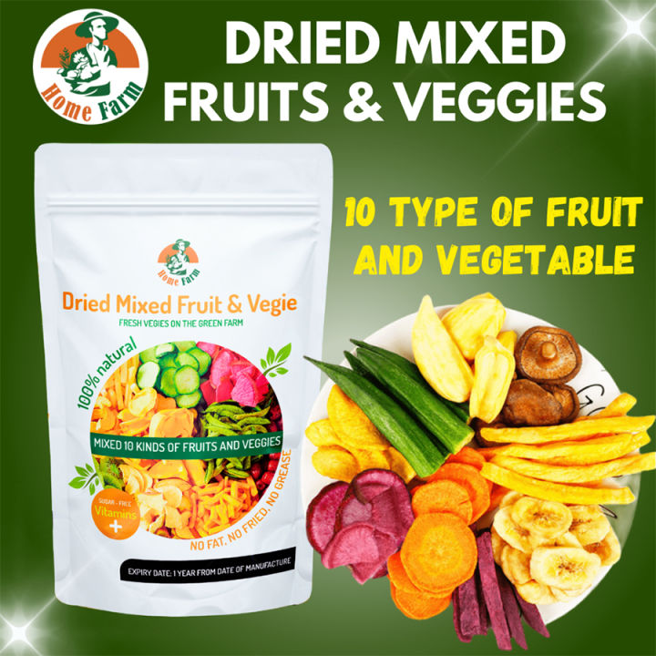 12in1 Assorted fruit and vegetable crisp Mixed Vegetables dry Dried