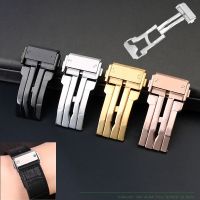 [ladies jewelry]22Mm SolidClasp With Tools Silver Black Fits ForBig BangMen 39; S SiliconeStrap Buckle