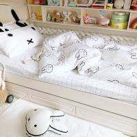 ปลอกหมอน ผ้าฝ้ายแท้ พิมพ์ลายการ์ตูน Snoopy Miffy Rabbit 40 ม้า สไตล์บูติก สําหรับครอบครัว