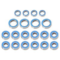 20PCS Rubber Sealed Ball Bearing Kit for Tamiya TT01 TT-01 TT01E TT01D TT02B 1/10 RC Car Upgrades Parts Accessories Electrical Circuitry  Parts