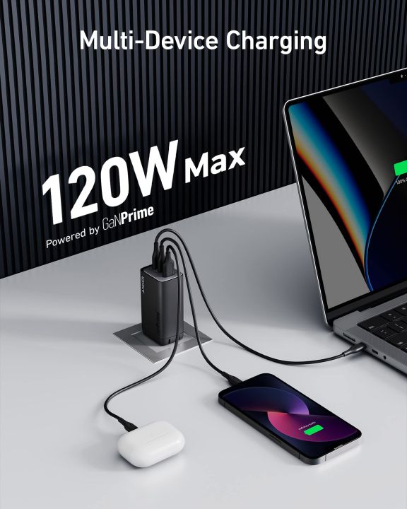 เครื่องชาร์จ-usb-c-anker-ที่ชาร์จ737-ganprime-120w-ที่ชาร์จพับได้แบบติดผนังขนาดกะทัดรัดแบบเร็ว3พอร์ตสำหรับ-macbook-pro-air-ipad-pro-galaxy-s22-s21-dell-xps-13หมายเหตุ20-10-iphone-13-pro-และอีกมากมาย