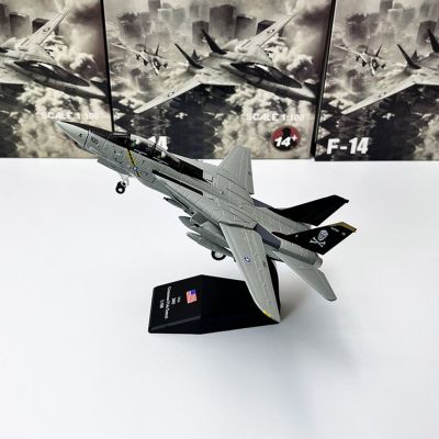 โมเดลเครื่องบินรบ1/100แบบจำลอง US F-14เครื่องบินทหารทอมแคทจำลองการบินสงครามโลกของเล่นสะสมเครื่องบินสำหรับเด็กผู้ชาย