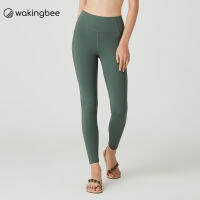 Wakingbee Explorer Tights (Jungle) เลกกิ้งออกกำลัง กระชับ เก็บทรง เอวสูง มีกระเป๋าซิป ลงน้ำได้ ผ้ากันยูวี แห้งไว