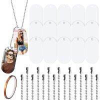 31PcsSet Mini Double Sided Sublimation Stamping Tag for Keycahin Dog Name Label Pendant Dog Tags Making Tool Accessories