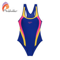 Andzhelika 2022 New Children Swimsuit Girls Sport One Piece Swimwear Patchwork Bodysuit Kid Bathing Suit Child Beach Monokini