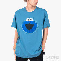 DOSH UNISEX T-SHIRTS SESAME STREETเสื้อยืดคอกลม แขนสั้น ผู้ชาย-ผู้หญิง FSEMT5026-BU1