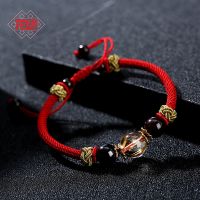 [COD] knot new hair crystal ethnic style braided bracelet handmade wealth stone womens hand titanium wholesale