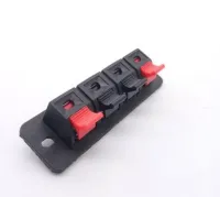 ;[-[; 2 4 6  Way Spring Push Release  Connector Terminal  Push In Jack Spring Load Audio Speaker Terminals Breadboard Clips