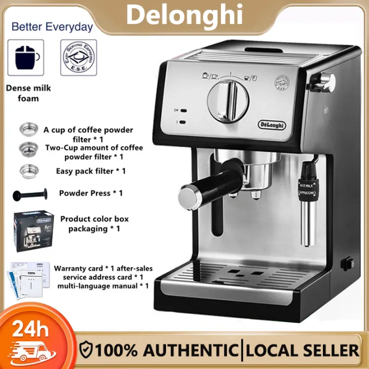 [100 Original] Delonghi SemiAutomatic Coffee Machine Espresso Milk