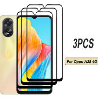 1-3ชิ้นสำหรับ Oppo A38 A58 A78 OppoA38 4G 5G 2023ขอบสีดำกระจกเทมเปอร์หน้าจอ HD ป้องกันฟิล์มฝาครอบป้องกัน