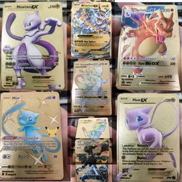 2023 new Spanish Pokémon Cards Metal Pokemon Letters Spanish Pokemon Iron  Cards Mewtwo Pikachu Gx Charizard Vmax Cartas Pokémon