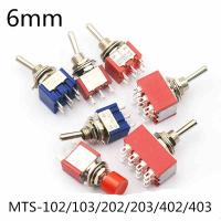 6mm 3Pin 6Pin 9Pin Rocker switch ON-ON /ON-OFF-ON Toggle Switch MTS-102/103/202/203/402/403