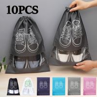 Shoes Storage Bags Non-woven Shoes Bag Dustproof Travel Bag Drawstring Tranparent Classification Bag Portable Waterproof Pocket