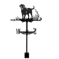 1Set Weathervane Silhouette Garden Decorative Wind Direction Indicator Black for Outdoor Yard Farm