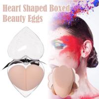 Super Soft Makeup Sponge Puff Wet And Dry Cotton Pads Egg Puff Puff Boxed Beauty Heart-Shaped V1E2