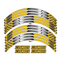 For Ducati Scrambler Motorcycle Wheel Decals Waterproof Reflective Stickers Rim Stripes