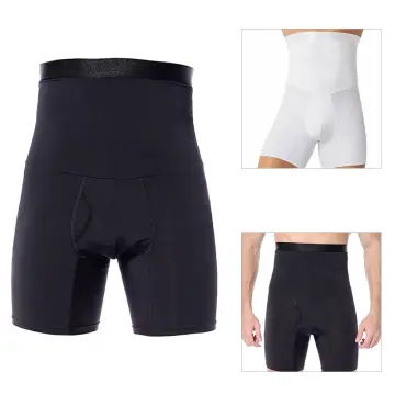 Men Shapewear High Waist Tummy Leg Control Briefs Anti-Curling