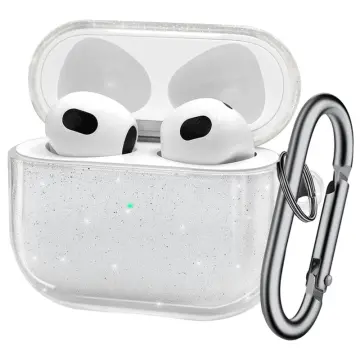Bling AirPods 2nd Generation Case, VISOOM Cute Airpod Case 1st Generation with Keychain for Apple Airpod Case Cute Glitter Air Pod Case iPod Case