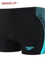 Speedo กางเกงว่ายน้ำบ็อกเซอร์ผู้ชายของแท้,ชุดว่ายน้ำฤดูใบไม้ผลิร้อนกางเกงว่ายน้ำพอดีตัวแห้งเร็วคลอรีนขนาดใหญ่นำเข้าจากออสเตรเลีย