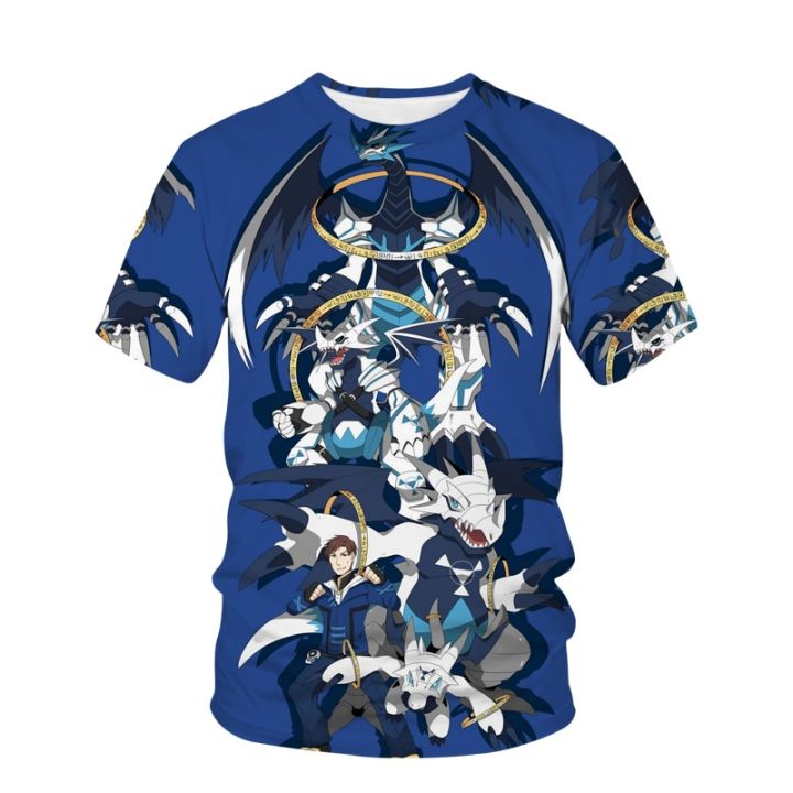 2023-ฤดูร้อนชายเสื้อยืด-mech-warrior-gundam-รูปแบบเสื้อยืดการ์ตูนเสื้อยืดชายและหญิงแฟชั่นเสื้อยืดหลวม