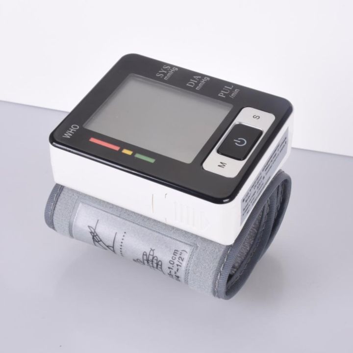 new-arrival-health-care-ดิจิตอล-lcd-สายรัดข้อมือเลือด-เครื่องวัดความดันเครื่องวัดชีพจร-sphygmomanometer-วิธี-oscillometric
