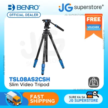 Benro SLIM Video Tripod Kit (Aluminum) TSL08AS2CSH B&H Photo