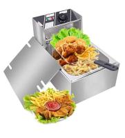 (เตาเดี่ยว) หม้อทอดไฟฟ้าอเนกประสงค์ เตาทอดไฟฟ้า สะดวก ง่าย ต่อการใช้งาน Electric Single Deep Fryer ขนาด 6 ลิตร