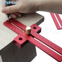 [COD] HUOTO aluminum alloy scribe ruler carpentry T-shaped hole