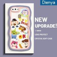 เคส Dienya สำหรับ OPPO เคส A11K A7 A5s A12s A12ลายการ์ตูนน่ารัก Nasa Buzz Lightyear Colour ใหม่ Colour Macaron เวฟ Border เคสมือถือกันกระแทกแบบใสนิ่มเคสกล้องเก๋ไก๋ซิลิกาเจลฝาครอบป้องกัน