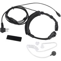 Throat Mic Miniphone Covert Acoustic Tube Earpiece Headset for Motorola Two Way Radio