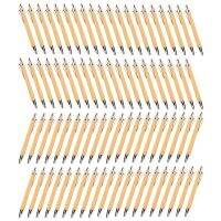 80 Pcs Ballpoint Pen Set Bamboo and Wood Writing Tools, 40 Pcs Black Ink &amp; 40 Pcs Blue Ink