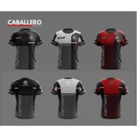 （Can Customizable）Full Sublimation Caballero Jersey Short Sleeve T-Shirt  3D T-shirt Breathable Short Sleeve Tee（Adult and Childrens Sizes）