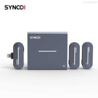 SYNCO P2SL 1-Trigger-2ระบบไมโครโฟนไร้สาย2.4G พร้อมเครื่องส่งสัญญาณ2 * + 1 * ตัวรับมินิ + 1 * เคสชาร์จไร้สาย150M ช่วงการส่งข้อมูลการเปลี่ยนแบตเตอรี่ในตัวสำหรับ iPhone iPad Mobile Vlog การบันทึกวิดีโอสัมภาษณ์สตรีมมิ่ง