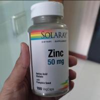 Solaray Zinc 50Mg 100แคปซูลมังสวิรัติ