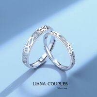 s999 Liana couples แหวนคู่รักเงินแท้ 99.9% ดีไซน์เรียบง่าย กะทัดรัด ใส่สบาย เป็นมิตรกับผิว สามารถปรับขนาดได้