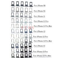 ที่ใส่ถาดใส่ซิมการ์ด 50pcs สําหรับ iphone 11 12 13 14 Pro Plus X XR XS Max Sim Card Adapter อะไหล่