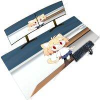 Neco Arc Keyboard Game แผ่นรองเกมขนาดใหญ่ Mousepad ED Maus Carpet อะนิเมะแมวหู Miuse Pad Backlight Desktop การเขียนรักบี้