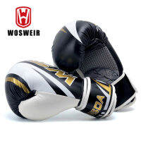 WOSWEIR PU Kick ถุงมือมวยผู้ชายผู้หญิงคาราเต้มวยไทย Guantes De eo ฟรีต่อสู้ MMA Sanda การฝึกอบรมผู้ใหญ่เด็กอุปกรณ์