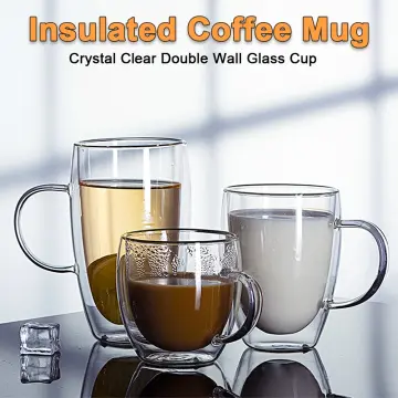 Nespresso Coffee Cup Double Wall Glass Coffee Mug Clear Insulated Espresso  Cups 85/150ml Heat-resistant