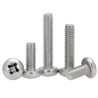 316 Stainless Steel Cross Pan Head Screws Round Head Screws M1.6 M2 M2.5 M3