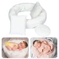 4PC Newborn Photography Props Baby Posing Aid Pillow Beans Bag 1pc Donut 3 pcs Posing Pillow Photograph Shoot Set for 0-4 Month