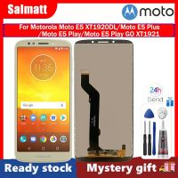 Salmatt หน้าจอ LCD IPS ของแท้สำหรับ Motorola Moto E5 XT1920DL /Moto E5 Plus/Moto E5 Play /Moto E5 XT1921การเล่นดิจิทัลประกอบให้เป็นดิจิทัลจอแสดงผล LCD แบบสัมผัสหน้าจอสำหรับ Motorola Moto E5 E5บวก E5เล่น E5จอแสดงผล LCD