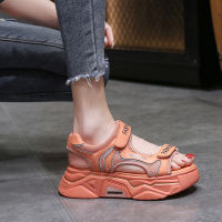 Fujin Sandals Women Casual Fashion Breathable Ladies Shoes 2021 Hook Loop Summer Thick Bottom Platform Shoes Women Sandals