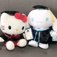 Sanrio อนิเมะจบการศึกษาฤดู Cinnamoroll ตุ๊กตาหนานุ่มนิ่มลายการ์ตูนตุ๊กตายัดนุ่นของเล่นของขวัญสำหรับเด็ก Hiasan Kamar